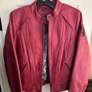 Leather women’s leather jacket